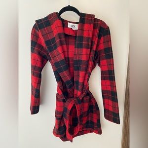 Jack by BB Dakota Red Buffalo Plaid Belted Coat